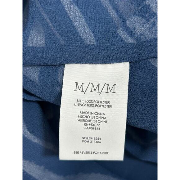 Cabi Dress Size M Navy Blue Nautical Striped Knot Mini Beachy Coastal Vacation - Picture 7 of 10